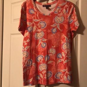 Gloria Vanderbilt size Large Scooped Neck Top